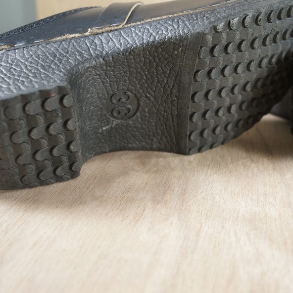 Skane Toffeln Black Leather Clogs Made in Sweden - Picture 7 of 7